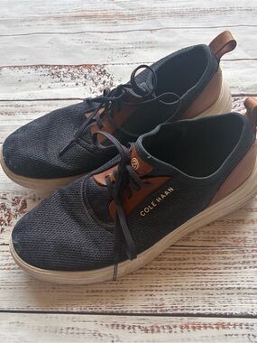 Cole Haan Men's Black and Brown Casual Sneakers Size 10